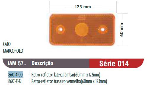 RETRO-REFLECTOR LATERAL AMBAR