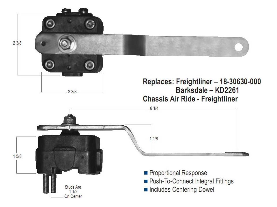 VALVULA SUSPENSION TRASERA CENTURY  (KD2261)