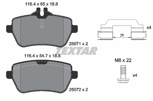 JGO FIBRAS TRASEROS CLASE S (W222, V222, X222), 05/13 -