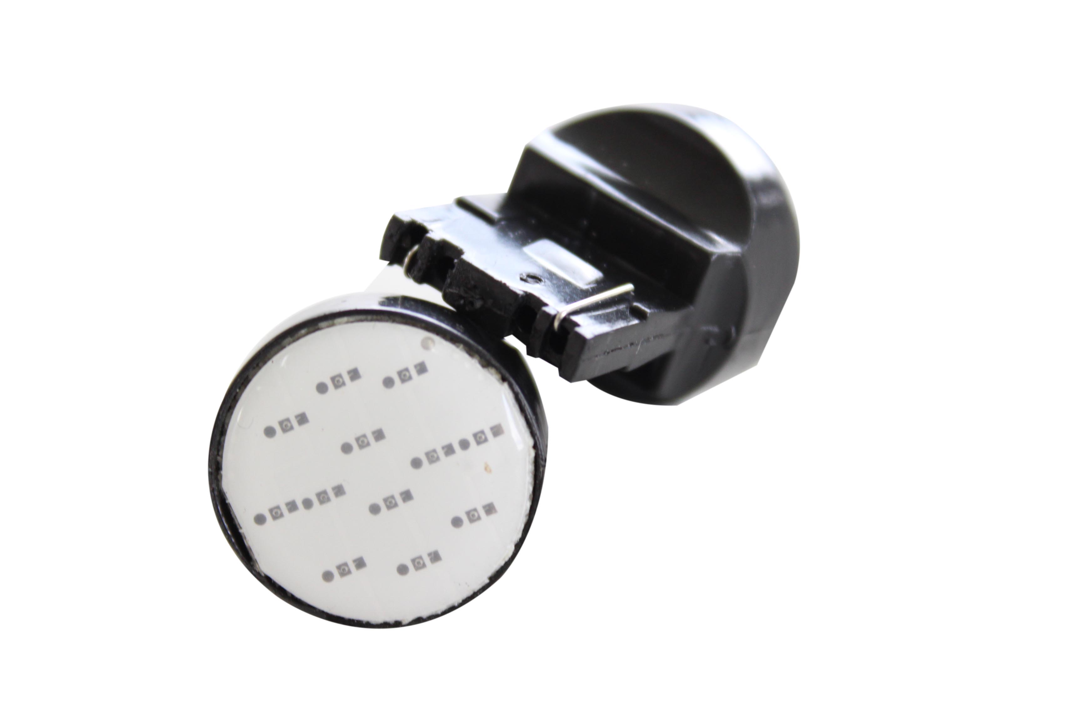 BOMBILLO 1 CONT 12V LED WX3x16d TODO VIDRIO GRANDE AMBAR
