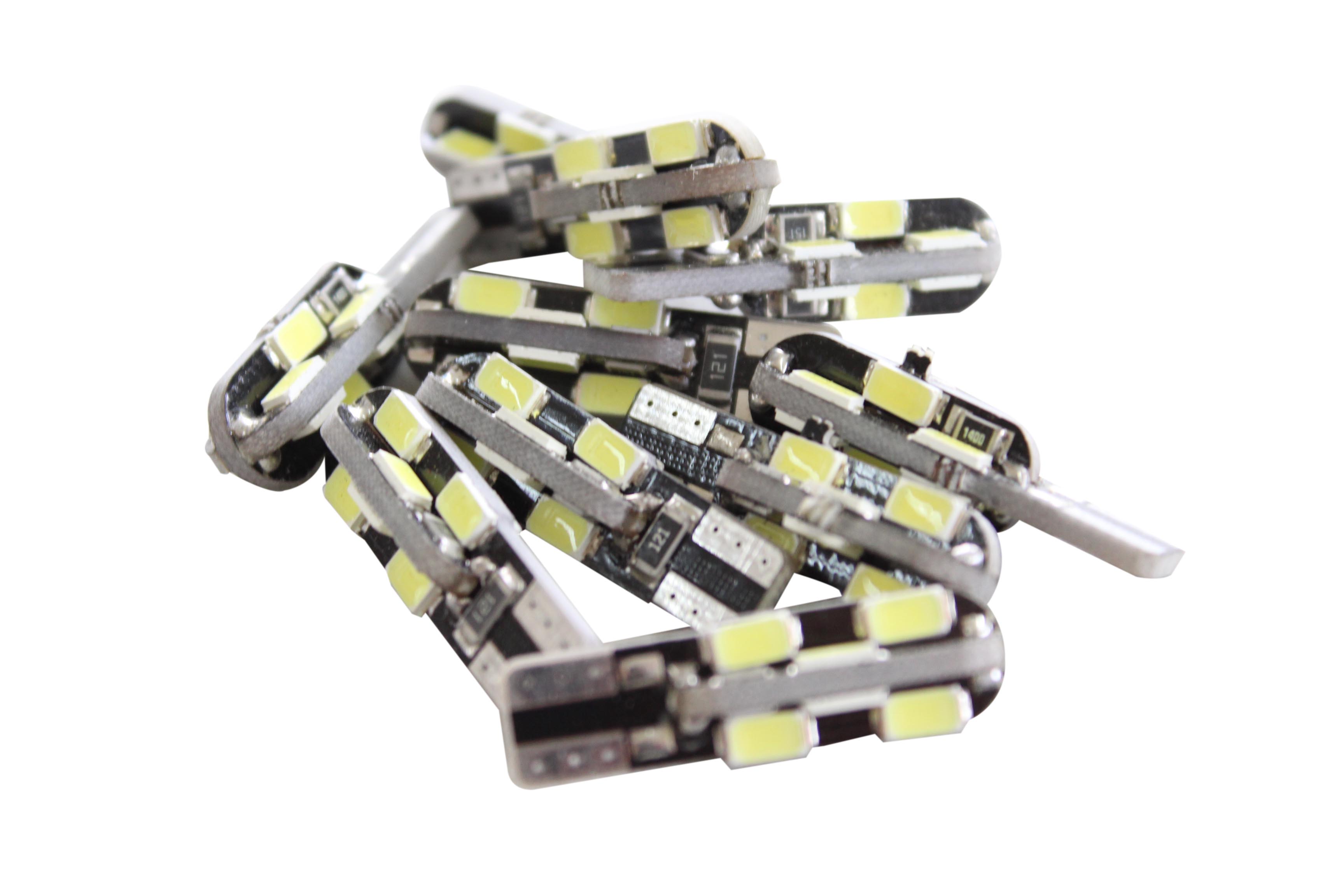 BOMBILLO 12V T10 8 LED CAMBUS