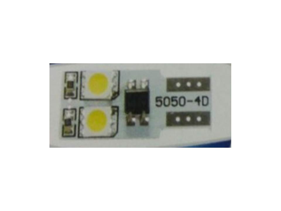 BOMBILLO 12V T10 2 LED CANBUS