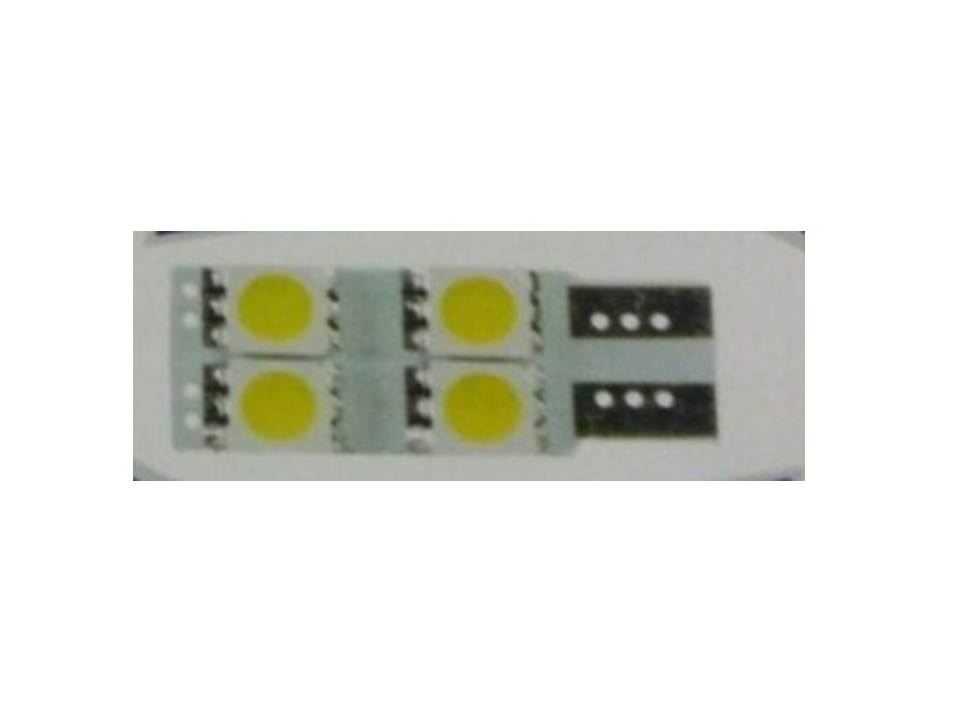 BOMBILLO 12V T10 4 LED CANBUS