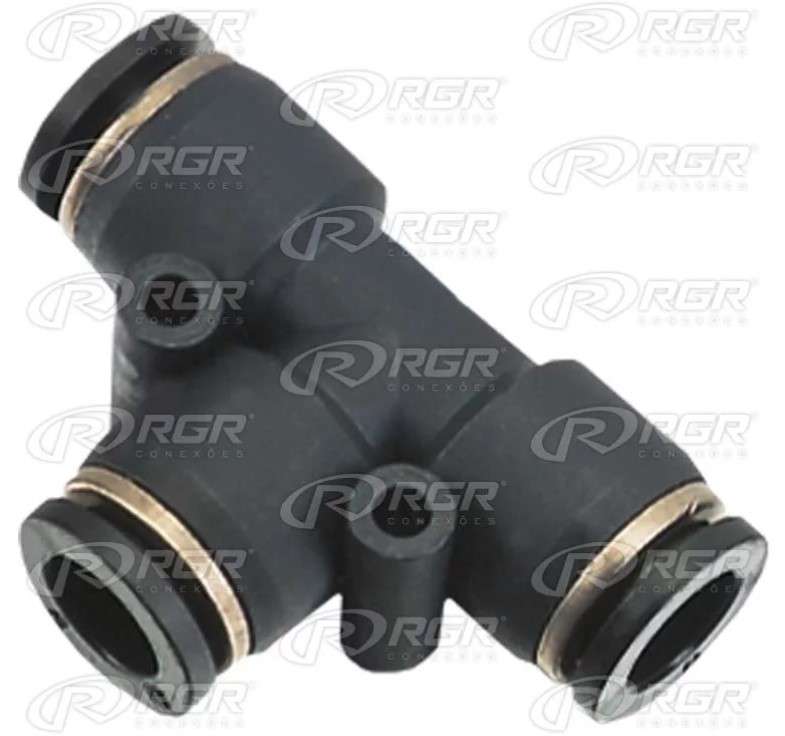 UNION PLASTICA EN T ACOPLE RAPIDO 6 MM