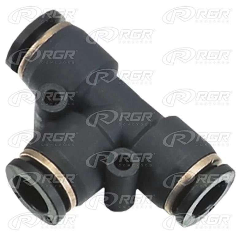 UNION PLASTICA EN T ACOPLE RAPIDO 8 MM