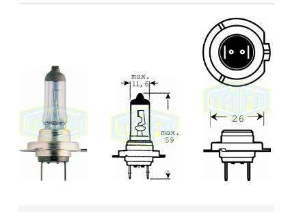 BOMBILLO HALOGENO H7 12V 100W PX 26D