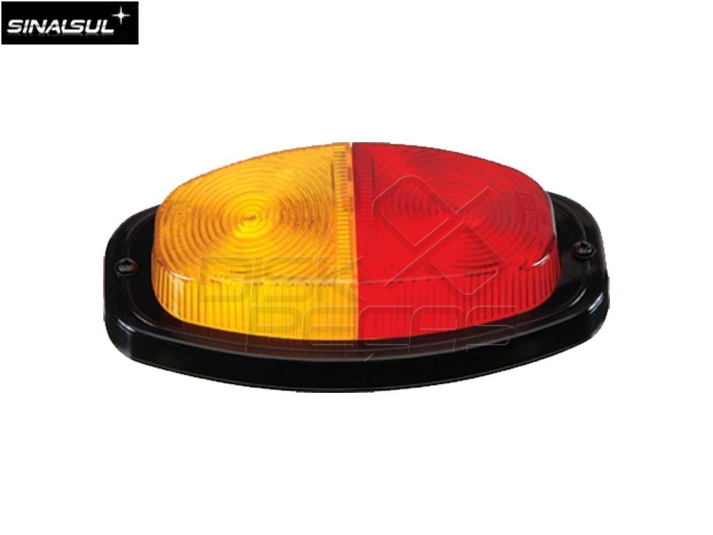 FAROL TRASERO DE PARCHE BICOLOR AMARILLO-ROJO