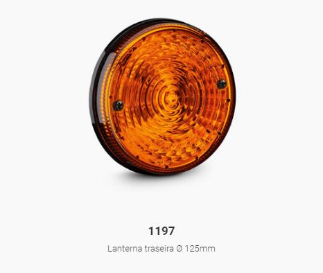 FAROL TRASERO AMBAR TIPO EURO CON 2 TORNILLOS