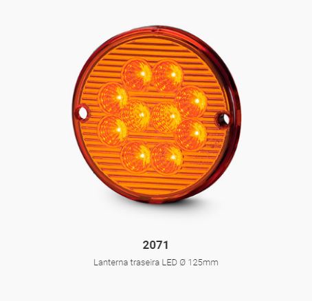 FAROL REDONDO DE CARROCERIA 24V  10LED CRISTAL