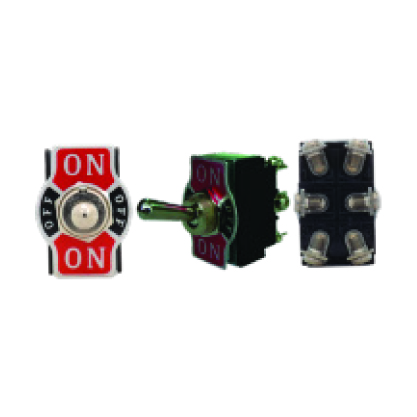 SWITCH 3 PASOS 6/10A 125/250V ON OFF ON