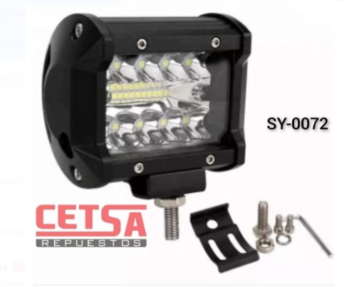 HALOGENO RECTANGULAR 10-30V 18W 4"X3" 6 LED