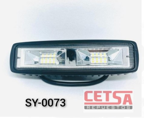 HALOGENO RECTANGULAR 10-30V 15W 5.5"  5 LED TIPO ABIERTO