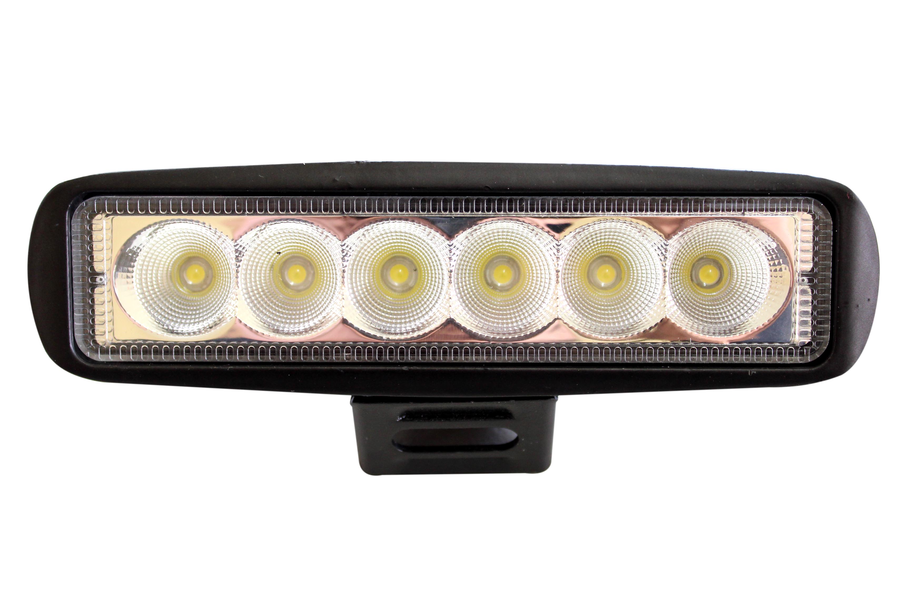 HALOGENO RECTANGULAR 10-30V 18W 6"  6 LED TIPO ABIERTO