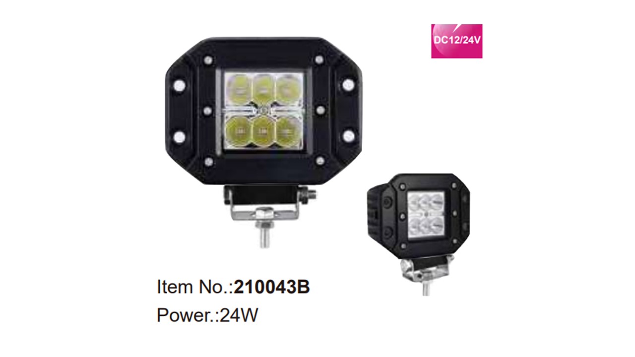 HALOGENO CUADRADO 10-30V 18W 4.5" 6 LED EMPOTRAR