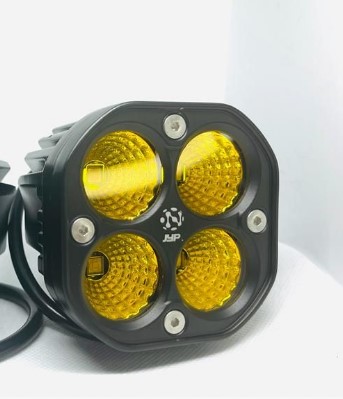 HALOGENO CUADRADO 10-30V 40W 4 LED TIPO ABIERTO AMBAR