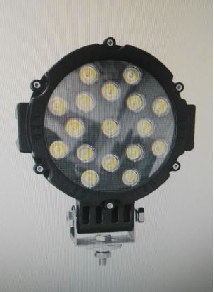 HALOGENO REDONDO 7"  17 LED 10-30V 51W  MARCO NEGRO