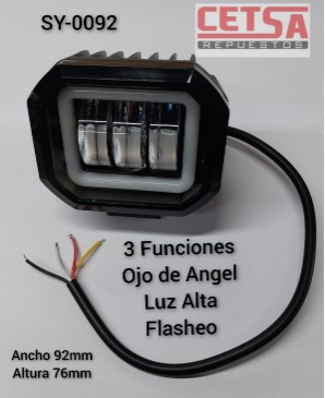 HALOGENO CUADRADO OJO ANGEL 10-30V 30W
