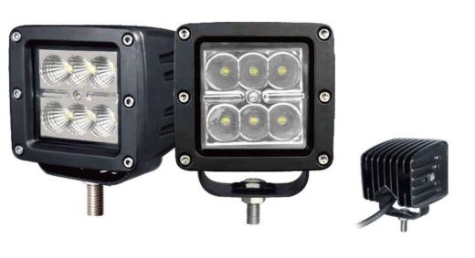 HALOGENO CUADRADO 10-30V 24W 6 LED TIPO ABIERTO