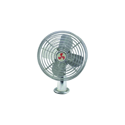 ABANICO 8" METALICO NEGRO 12V