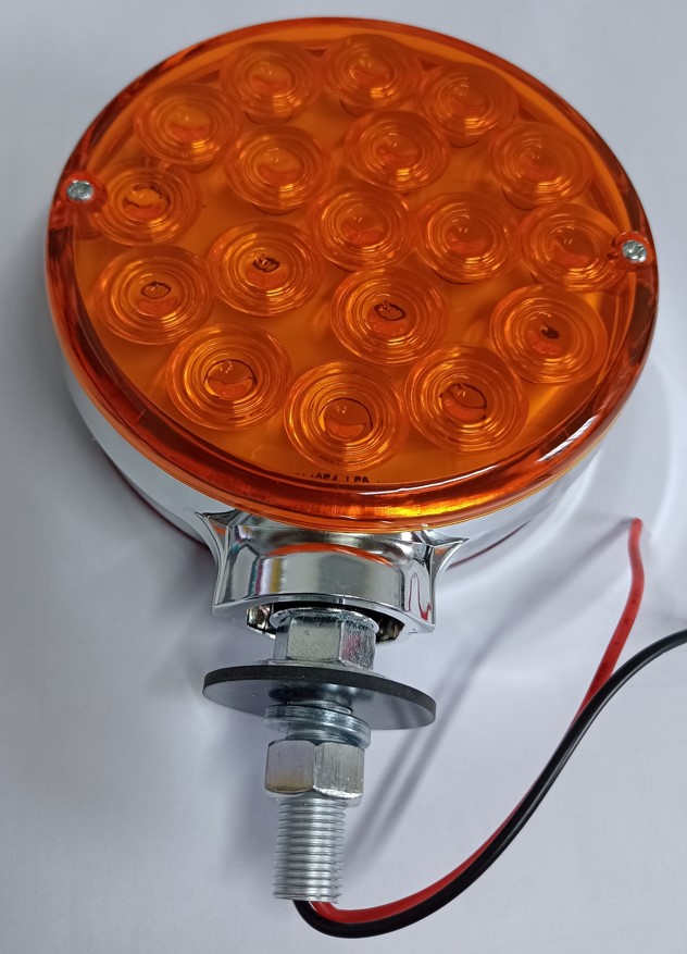 DIRECCIONAL 10-30V LED AMB/ROJO  REDONDO 1 PIN (DOBLE CARA)