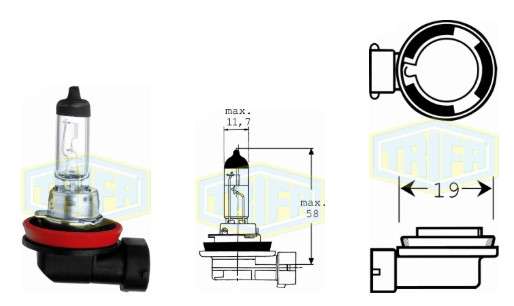 BOMBILLO HALOGENO H11 24V 70W PGJ19-2