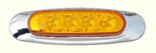 FAROL DELIMITIDORA AMBAR 10-30V  4 LED