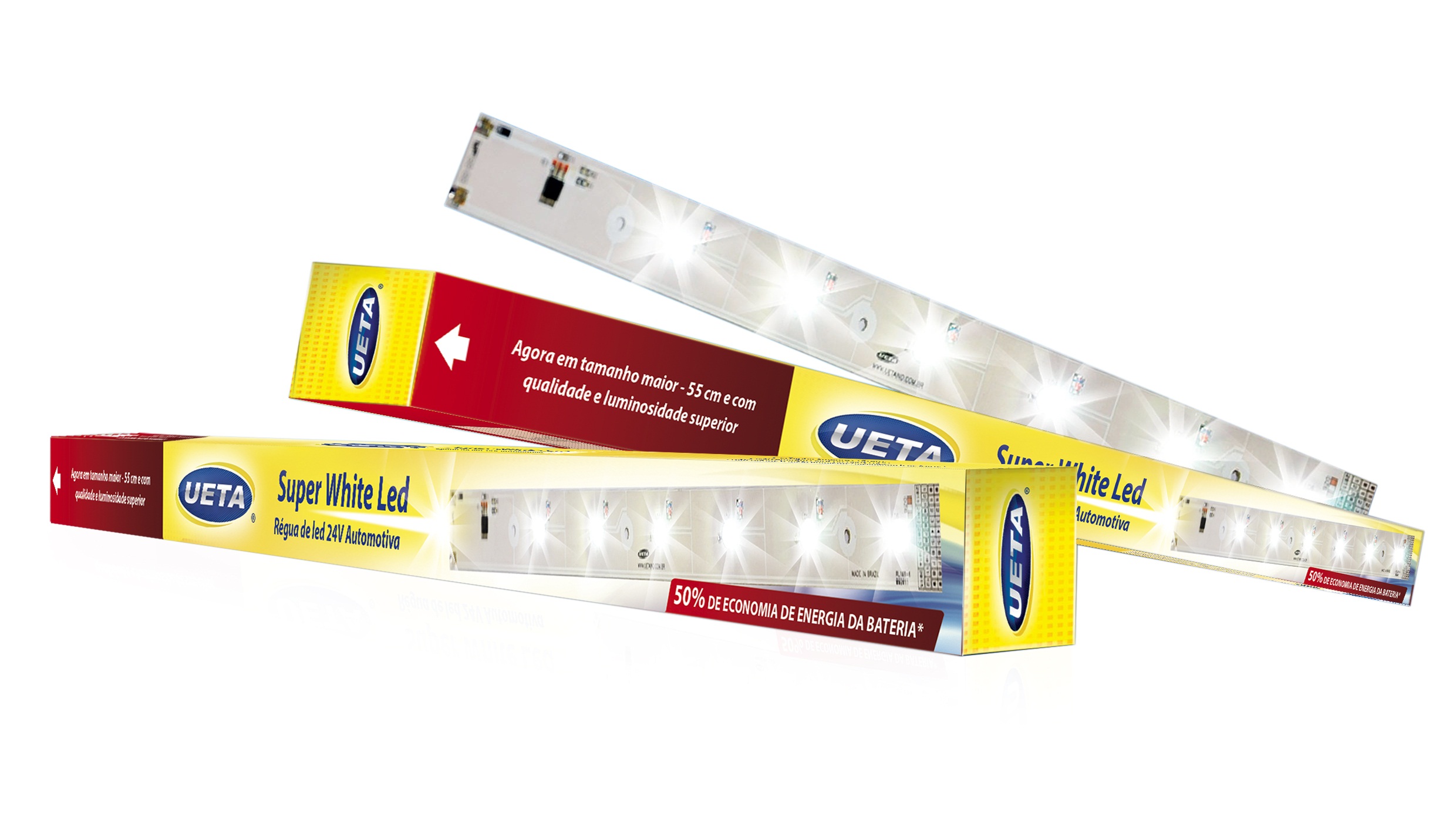 LAMPARA (REGLA) BIVOLTAJE 6 LEDS DE 1W 55 CMS LARGO