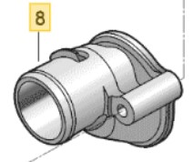 TUBULADURA TAPA CAJA TERMOSTATOS VOLKSWAGEN 17.230 OD