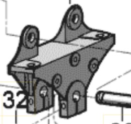 SOPORTE IZQ BALLESTA DELANTERA VOLKSWAGEN 17.230 OD EURO V