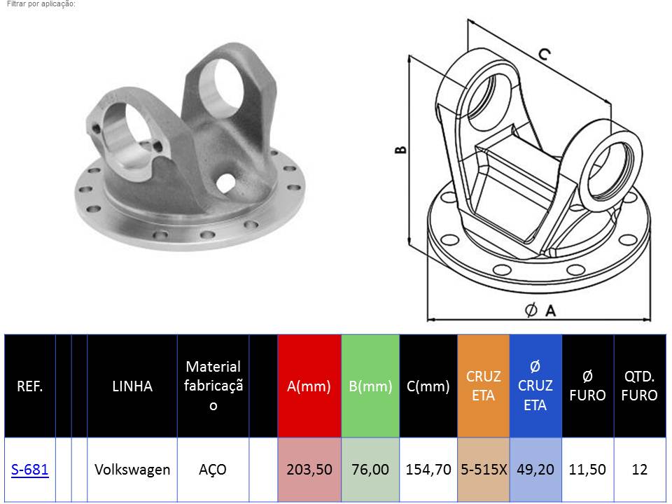 COPLIN BARRA TRANSMISION VOLKSWAGEN 17.240 OT