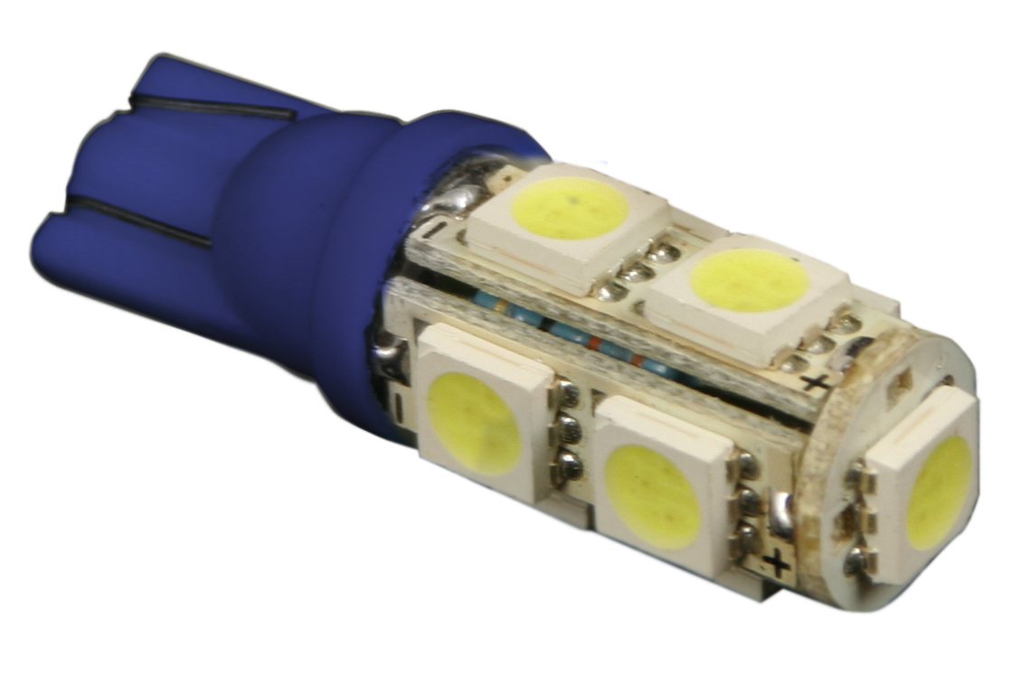 BOMBILLO TORRE 9 LED TIPO 158 COLA PEZ AZUL