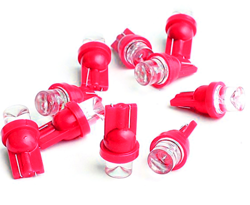 BOMBILLO MUELA REDONDO LED TIPO 158 ROJO