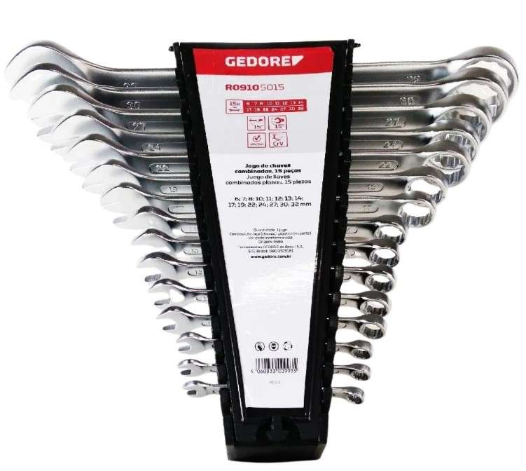 JUEGO LLAVE COMBINADA 6-32MM 15PZS