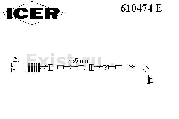 SENSOR FIBRAS FRENO DELANTERO TEVES 3 E90