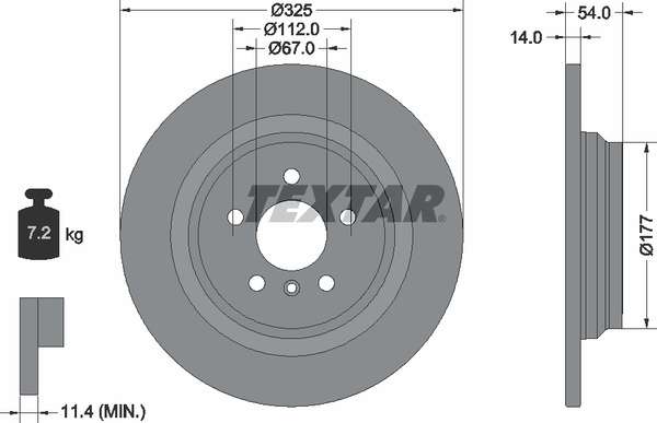 DISCOS FRENOS TRASERO W166 ML 350
