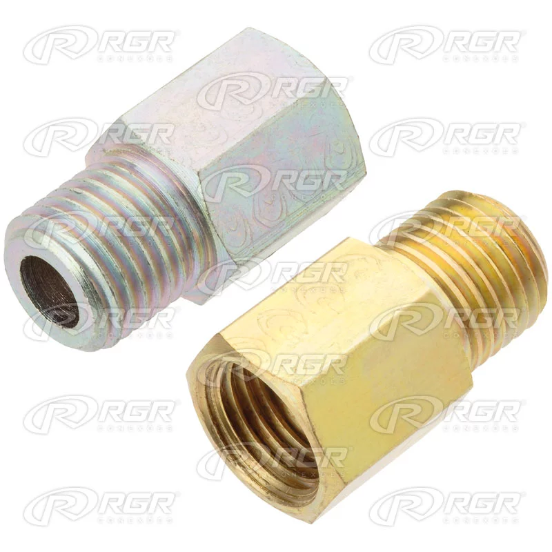 NIPLE MACHO HEMBRA  1/4" X 3/8"