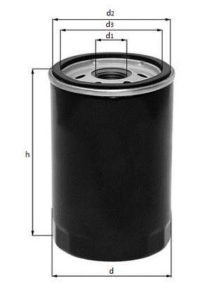 FILTRO ACEITE 17.230 OD EURO V MAN D0834