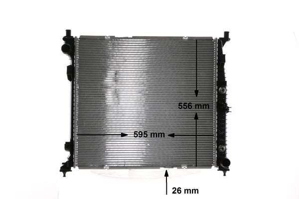 RADIADOR AGUA MOTOR CON A/C  W166 ML 250 CDI MAHLE