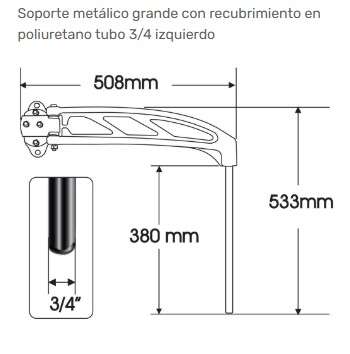 SOPORTE ESPEJO 2-137 IZQUIERDO