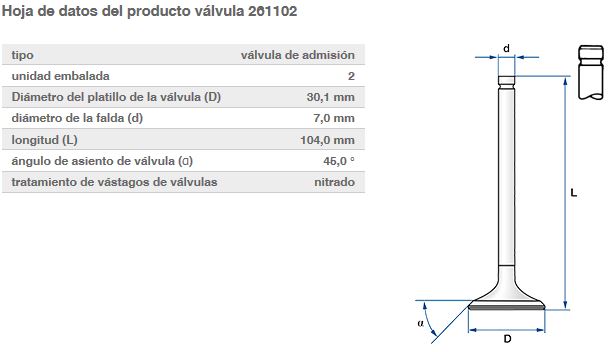 VALVULA ESCAPE M112
