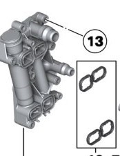 TERMOSTATO CON ENFRIADOR ACEITE MOTOR N47N