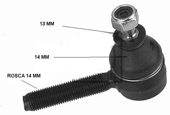 ROTULA DIRECCION  IZQ/DER ROSCA DER W123 /124