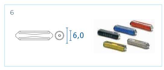 FUSIBLE 8A 32V PORCELANA SI216 BLANCO