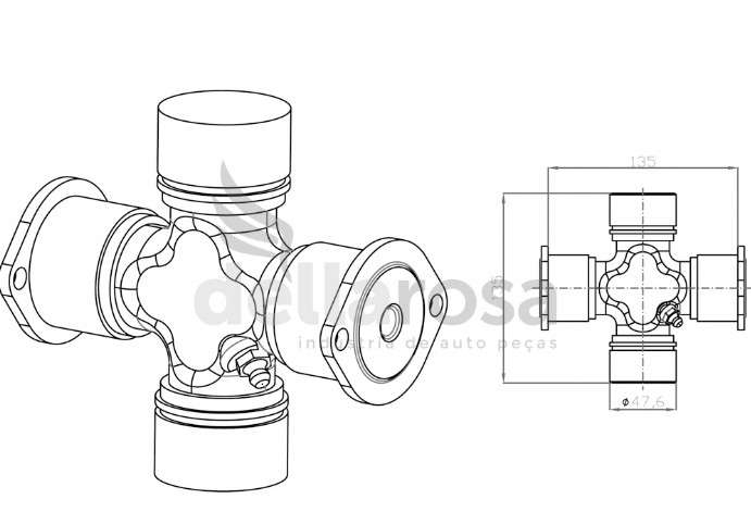 CRUZ BARRA TRANSMISION OF 1620 BRASI; VOLKS 16.210/IVECO