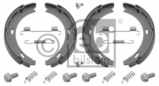 JGO ZAPATAS CON FIBRAS FRENO MANO  W 124/129/201/202/210