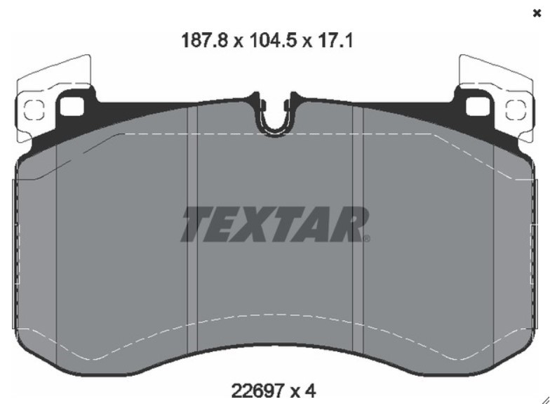 JGO FIBRAS FRENO DELANTERO W463 X167 C167 V167 C63 AMG