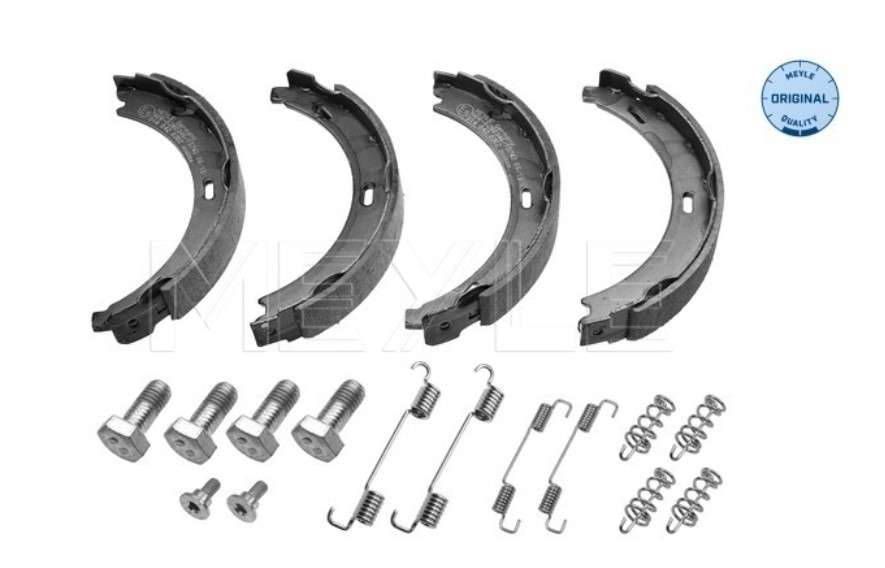 JGO ZAPATAS CON FIBRA FRENO MANO  W140 CON RESORTES