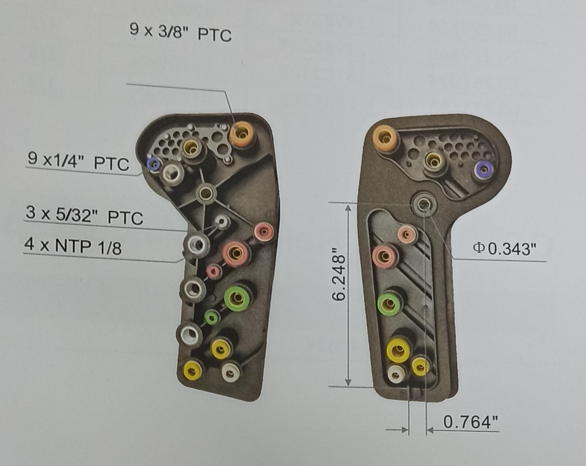 DISTRIBUIDOR AIRE VALVULAS (COLECTOR AIRE) P