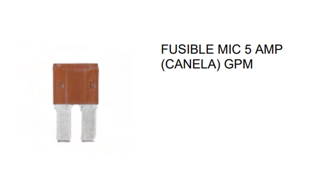 FUSIBLE MIC MINI 5A CANELA PATA LARGA