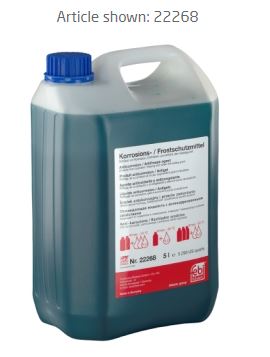 ANTICONGELANTE CONCENTRADO G11 MB 325.0 325.2 5 LIT AZUL
